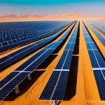 Home 8 이집트 노동 시장과 주요 직업 - **Prompt: Green Energy Innovation in the Egyptian Desert**
"A wide-angle, breathtaking view of a...