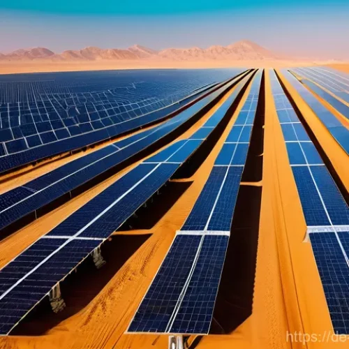 Home 20 이집트 노동 시장과 주요 직업 - **Prompt: Green Energy Innovation in the Egyptian Desert**
"A wide-angle, breathtaking view of a...